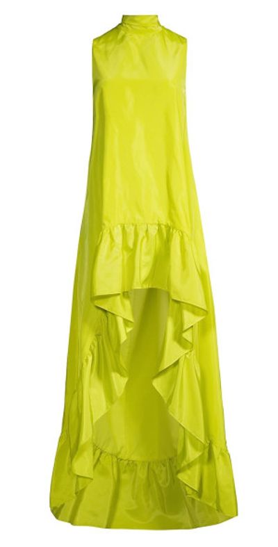 one33 social green dress $355 ONE33 Social Women's Green Ruffled Surplice Neck The Kim Dress Size 12