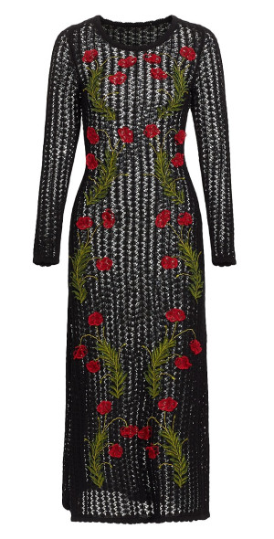 Robe Oscar De La Renta - Taille XS - Tricot Pointelle Métallique - Robe Cocktail Genou - Neuve Avec étiquettes