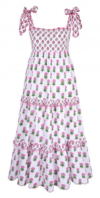 pink city prints athens dress AMOUR DRESS