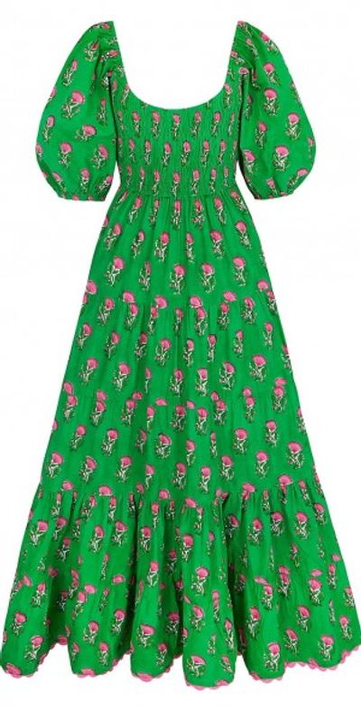 parakeet green dress Lucinda Embellished Maxi Dress main image 1