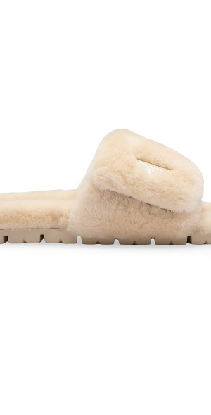 Prada - Women's Shearling Slides