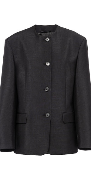 【プラダ・PRADA】Cropped single-breasted kid mohair jacket 0400022647127_BLACK?wid=600&