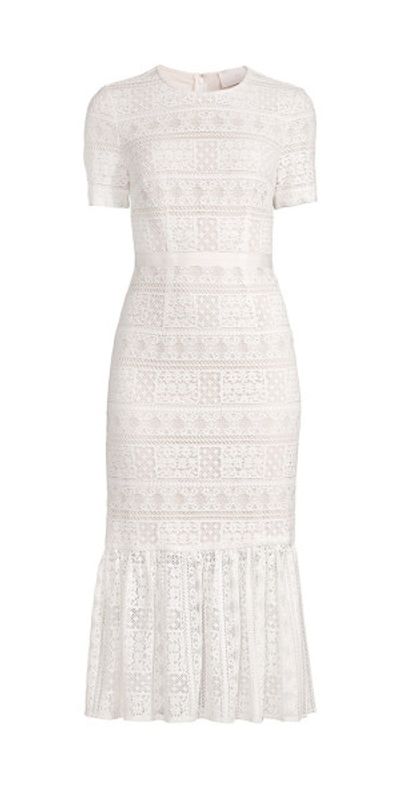 knee length dresses for ladies Rachel Parcell Pink Lace Tiered Midi Dress- Size XL (sold out online) – The  Saved Collection main image 0