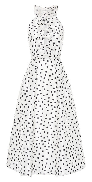 新作【Rebecca Vallance】Delia polka-dot taffeta midi dress Delia Mini Dress – Rebecca Vallance