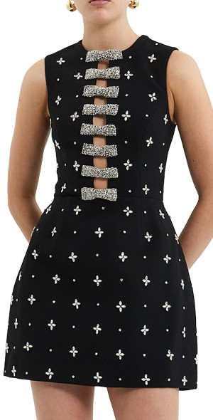 ◆関税込◆【REBECCA VALLANCEC】 embellished crepe minidress REBECCA VALLANCE Alpine Embellished Crêpe Minidress | endource