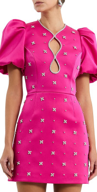 Rebecca Vallance - Floral cotton lace shirt dress