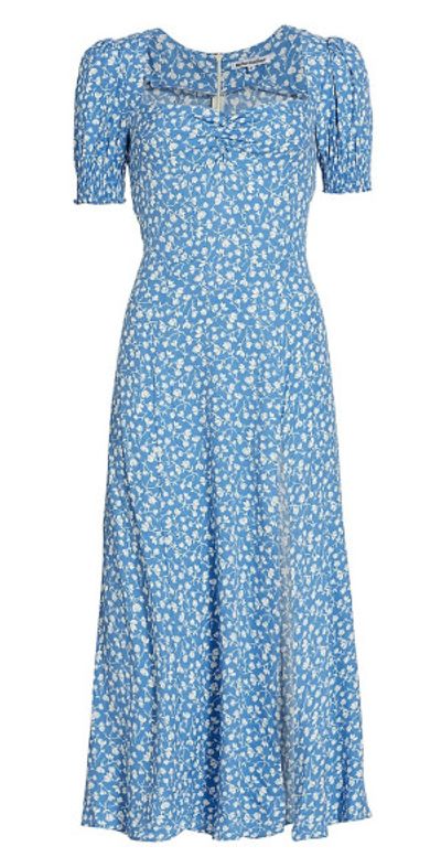 Reformation - Women's Lacey Floral Midi-Dress Reformation - Women's Lacey Floral Midi-Dress