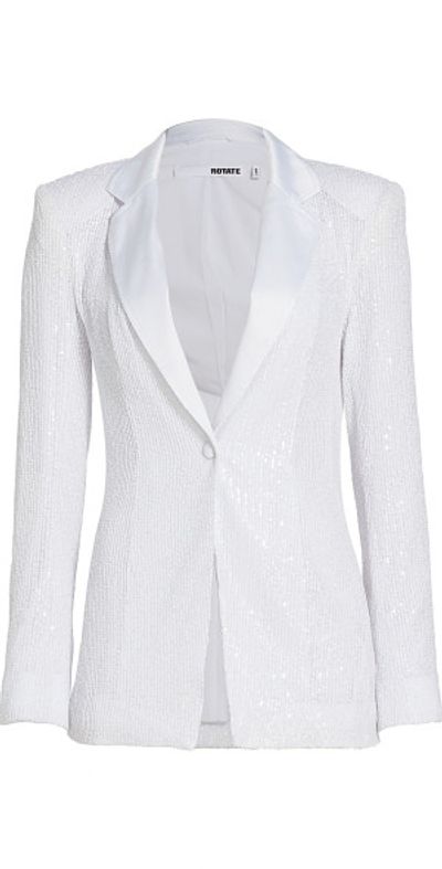 Rotate Birger Christensen Women's Water Sequin Blazer