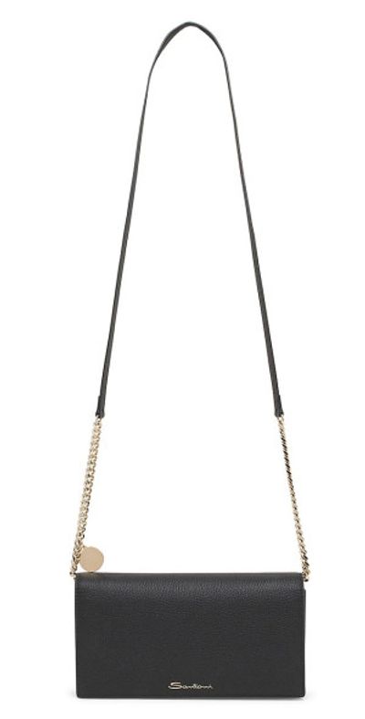 Santoni Women's Wallet-on-Chain Leather Crossbody Bag