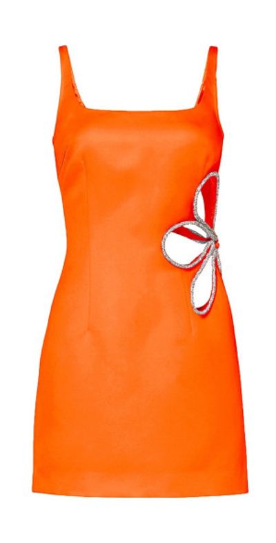 sau lee orange dress Sau Lee Penelope Dress - Scarlet Orange by Sau Lee