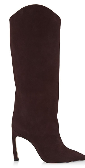 nubuck knee high boots