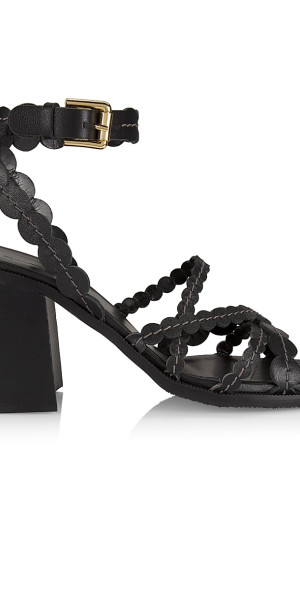 See by Chloé - Women's Kaddy 80MM Leather Block-Heel Sandals