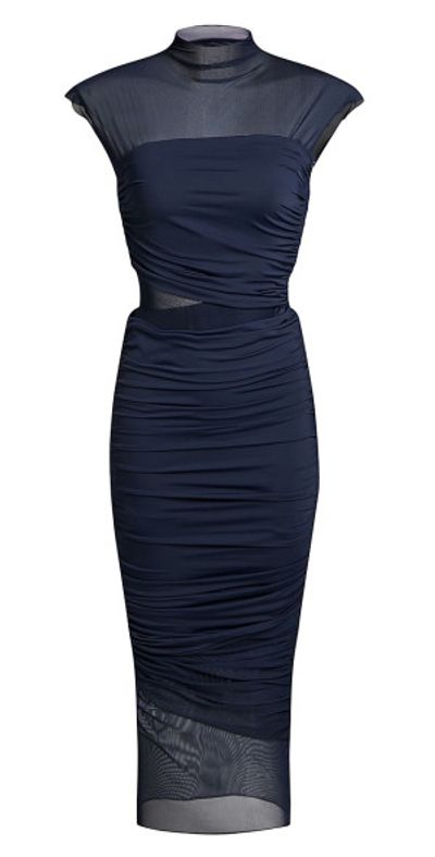 Ser.o.ya - Women's Tabitha Mesh Ruched Midi Dress