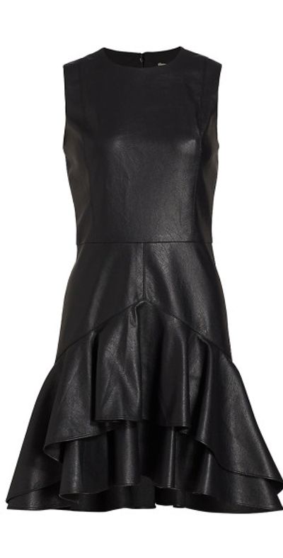 Shoshanna - Women's Bristol Faux Leather Minidress