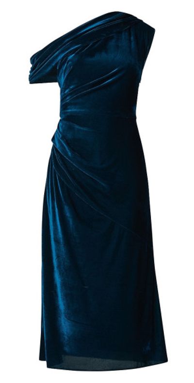 shoshanna one shoulder dress Shoshanna Embroidered One-Shoulder Maxi Dress