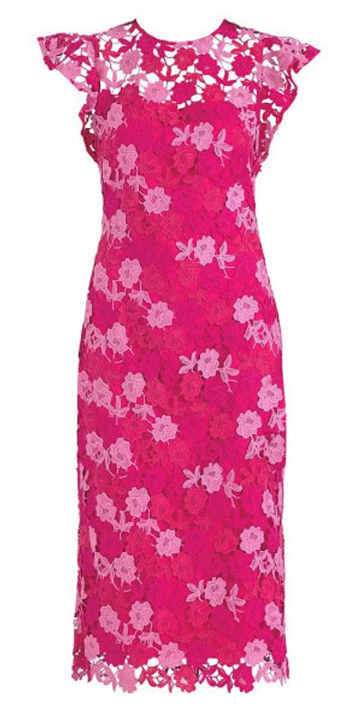 shoshanna floral lace midi dress Floral Lace Dress by Shoshanna