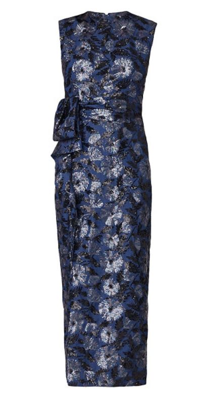 sachin and babi light blue dress Red Lace Tiered Ruffled Satin Trumpet Formal Dress main image 1