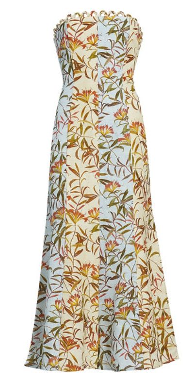 cathiey woodland off the shoulder dress Off-Shoulder Jacquard Sheath Gown