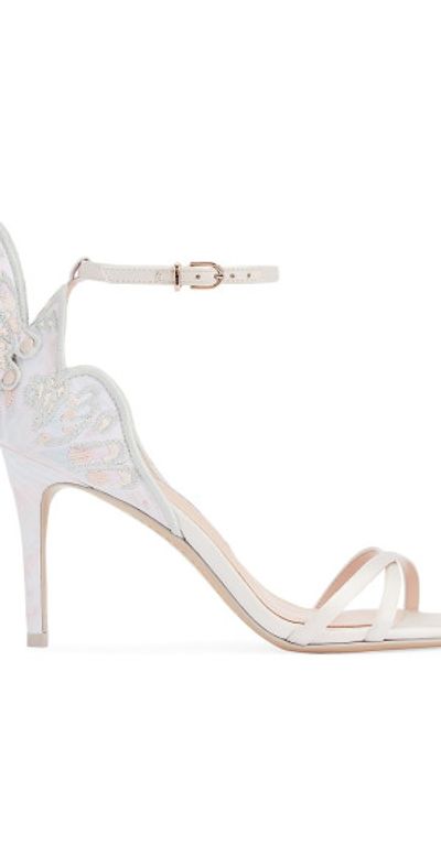 Sophia Webster Women's Chiara Butterfly-Accent 85MM Satin Sandals