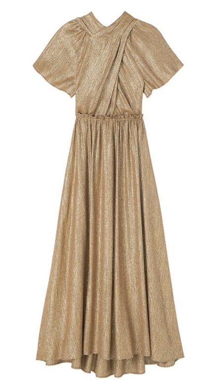 slim fit dress slacks Jovani 42335 Long Pleated Prom Dress Strapless Sweetheart Metallic Evening Gown Gold / 6