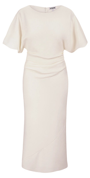 STAUD Amelie Linen Dress