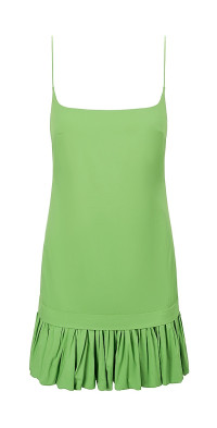 Staud Women's Ari Poplin Drop-Waist Minidress