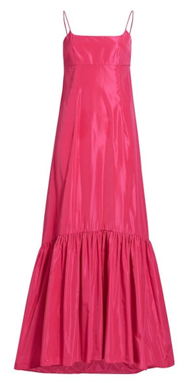 strapless open back dress STAUD Shannon Chain-Embellished Open Back Maxi Dress White Knit Size M –  Celebrity Owned main image 0