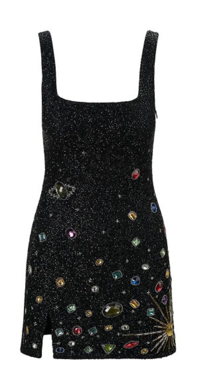 slim fit dress slacks STAUD, Le Sable Dress in Starry Night, Size XL main image 1