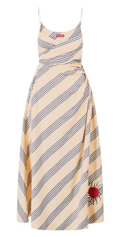 Staud - Women's Sarah Striped Stretch-Cotton Dress