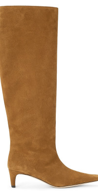 Staud Women's Wally 55MM Suede Wide-Calf Knee-High Boots