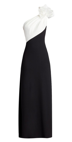 Tadashi Shoji - Women's Two-Tone Ruffle Column Gown