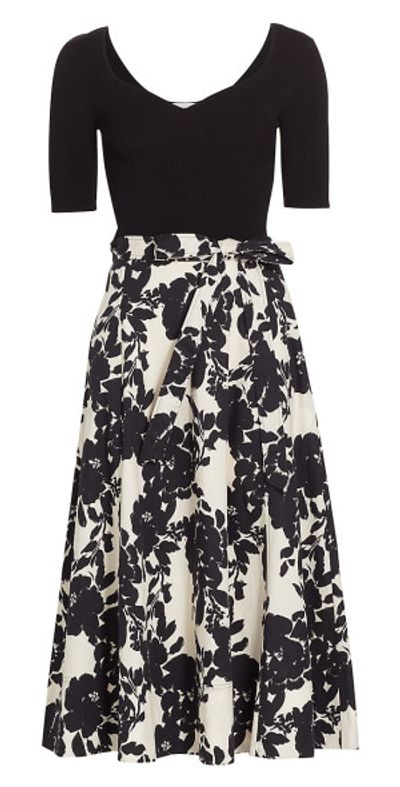 knee length dresses for ladies Black Gingham Josephina Midi Dress main image 1