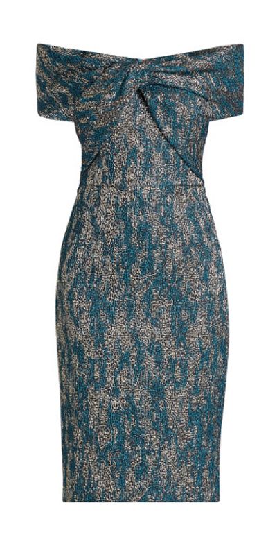navy embroidered dress Arabella Embroidered Tulle Maxi Dress main image 1