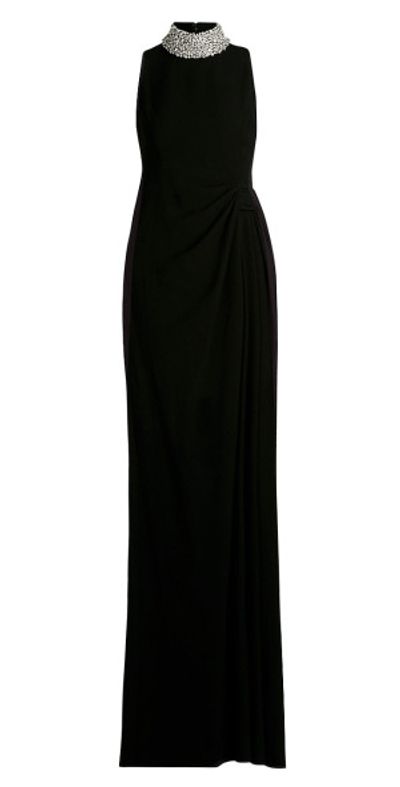 evening gown dresses uk BABARONI Sequin Tulle Black Prom Dresses A-line Off-the-shoulder Sleeveless  – BABARONI UK main image 1