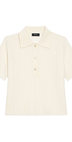 Theory - Women's Matt Crop Polo Top