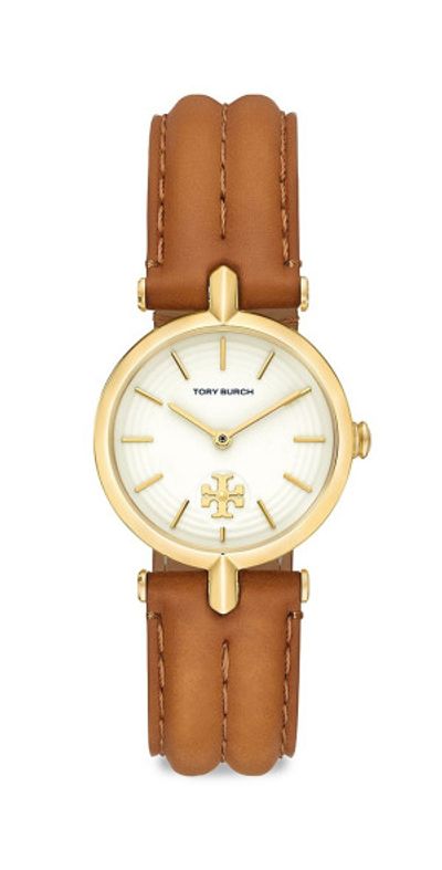 Tory Burch Women\'s The Kira Ivory Leather Strap Watch Tory Burch The Small Kira Double Wrap Watch - Ivory/Gold  main image 2