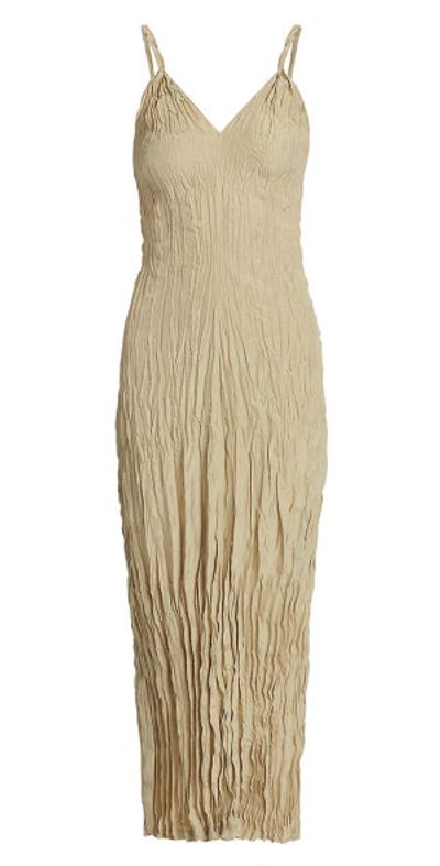 knee length dresses for ladies Slouch waist basketweave dress black – TOTEME main image 1