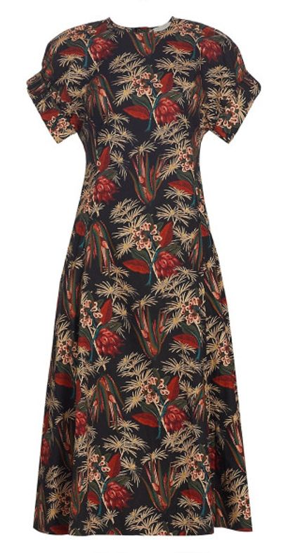 slim fit dress slacks Ulla Johnson Kaiya Dress Jade main image 0