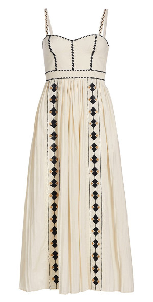 Ulla Johnson - Women's Elin Cotton Embroidered Maxi Dress
