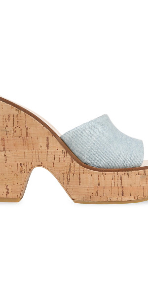 Veronica Beard - Women’s Paulita Denim Platform Wedge Sandals