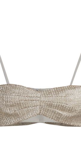 Zeynep Arçay Women's Glittery Lace Bandeau Top