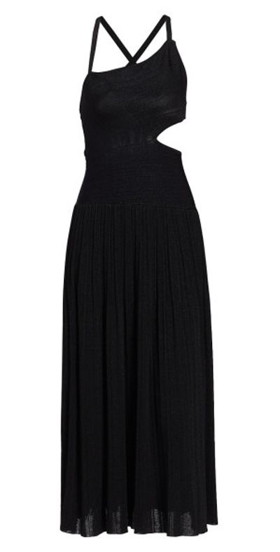 knee length dresses for ladies Zimmermann Jardin Enchant Cutout Midi Dress