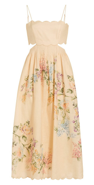 【Zimmermann】HALLIDAY SCALLOP MIDI DRESS スカロップ ミディ Zimmermann】HALLIDAY SCALLOP MIDI DRESS スカロップ ミディ