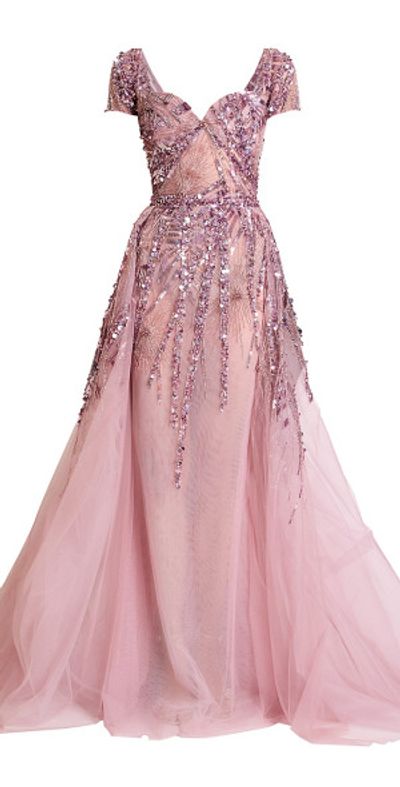 Zuhair Murad Women's Miami Sequined Tulle Gown