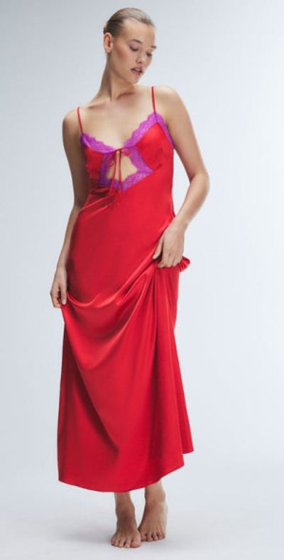 Savage X Fenty - Nite Shade Lace-Trim Sleep Maxi Slip