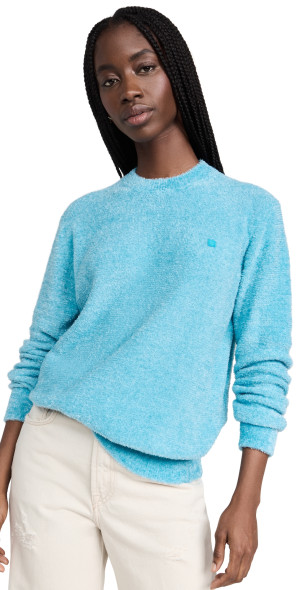 マークアンドロナ★Tempted Crew Sweater★サマーニット★ブルー Acne Studios - Crewneck Sweater Teal Blue XS