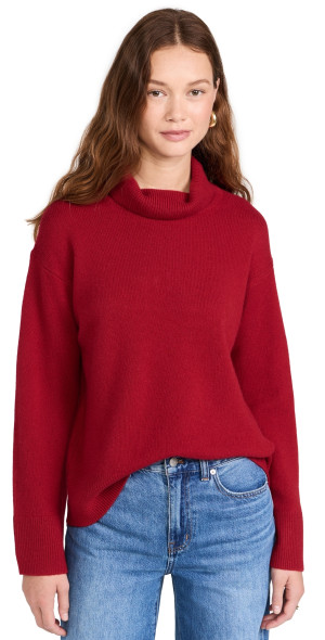 Alex Mill - Cecile Cashmere Turtleneck Sweater Garnet XL