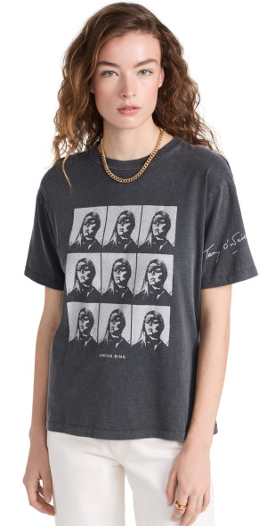 ANINE BING - Hudson Tee Ab X To X Brigitte Bardot Film Washed Black XS