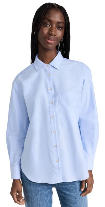 AYR AYR Deep End Button Down Shirt Oxford Blue S