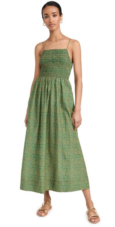 green emerald velvet dress Ali Golden Fitted Mesh T-Shirt Dress In Grass Green